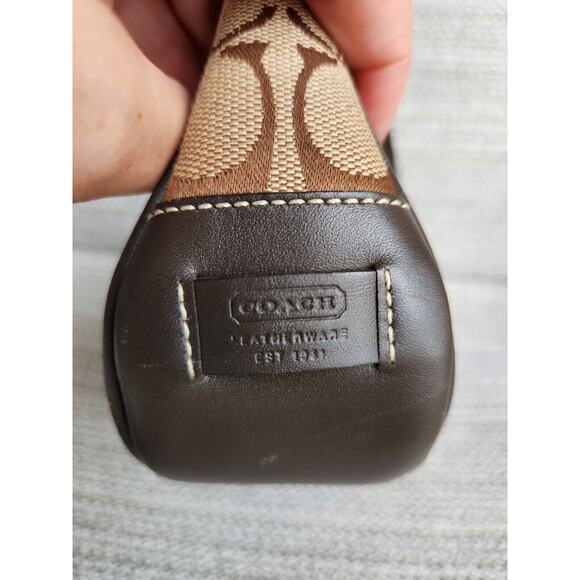 Coach Vintage Y2K Brown Demi Monogram Bag / Baguette 6094 Euc - Picture 6 of 13